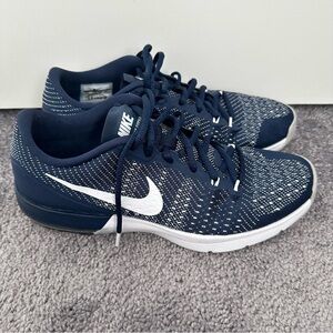 Nike Dark Blue and White Athletic Shoes